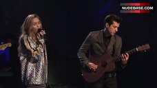 56. Miley Cyrus Jacket on Naked Body – Saturday Night Live