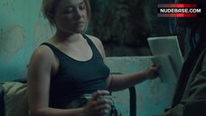 23. Florence Pugh Pokies Through Top – The Little Drummer Girl