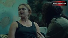 89. Florence Pugh Pokies Through Top – The Little Drummer Girl