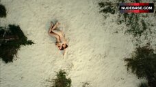 12. Julia Koschitz Nude on Beach – A Minute'S Silence