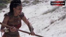 56. Pearl Thusi Upskirt – The Scorpion King: Book Of Souls