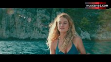 56. Lily James in Blue Bikini – Mamma Mia! Here We Go Again