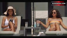 1. Sexy Greta Onieogou in White Bikini – All American