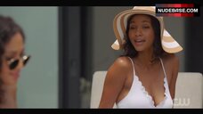 Sexy Greta Onieogou in White Bikini – All American