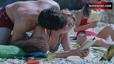 34. Florence Pugh in Bikini on Beach – The Little Drummer Girl