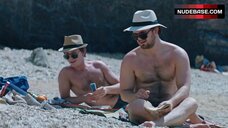 45. Florence Pugh in Bikini on Beach – The Little Drummer Girl