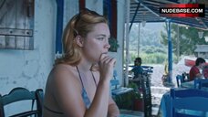 78. Florence Pugh in Bikini on Beach – The Little Drummer Girl