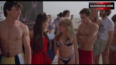 3. Elizabeth Daily in Bikini on Beach – Valley Girl
