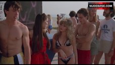 5. Elizabeth Daily in Bikini on Beach – Valley Girl