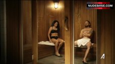 8. Natalie Martinez Removes Bra in Sauna – Kingdom