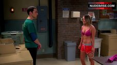 7. Kaley Cuoco Shows Sexy Bra – The Big Bang Theory