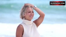 10. Kaley Cuoco with Open Shirt – Shape Magazine: Behind The Scenes