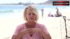 3. Kaley Cuoco with Open Shirt – Shape Magazine: Behind The Scenes