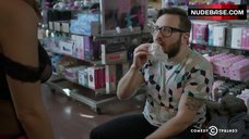 34. Ilana Glazer Trying On See-Through Bodysuit – Broad City