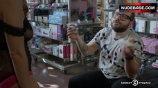 56. Ilana Glazer Trying On See-Through Bodysuit – Broad City