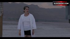 1. Gaby Hoffmann Pokies Through White Top – Transparent