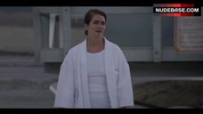 34. Gaby Hoffmann Pokies Through White Top – Transparent