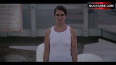 67. Gaby Hoffmann Pokies Through White Top – Transparent