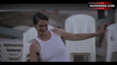89. Gaby Hoffmann Pokies Through White Top – Transparent