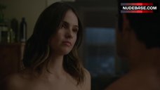 34. Shelley Hennig in Black Lingerie – Teen Wolf