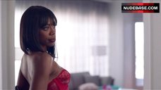12. Yvonne Orji Posing in Lingerie against Mirror – Insecure