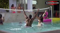 34. Cherin West Playing Volleyball in Bikini – Ballers