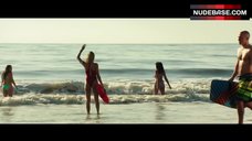 1. Kelly Rohrbach Sexy in Red Swimsuit – Baywatch