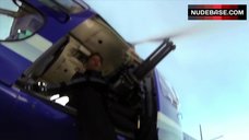 56. Sexy Eliza Dushku in Black Swimsuit – The Saint