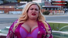 12. Carly Jibson Cleavage in Bra – The Guest Book