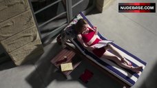 1. Sexy Dominique McElligott in Purple Bikini – The Last Tycoon