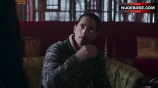 34. Stefanie von Pfetten in Sexy Black Lingerie – The Last Tycoon