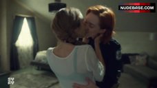 1. Katherine Barrell Hot Lesbian Kissing – Wynonna Earp