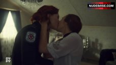 12. Katherine Barrell Hot Lesbian Kissing – Wynonna Earp