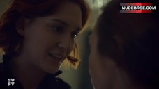 34. Katherine Barrell Hot Lesbian Kissing – Wynonna Earp