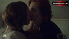 89. Katherine Barrell Hot Lesbian Kissing – Wynonna Earp
