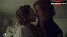 Katherine Barrell Hot Lesbian Kissing – Wynonna Earp