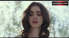 45. Lily Collins Lying Nude on Groung – To The Bone