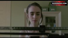 45. Lily Collins Lingerie Scene – To The Bone