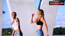 100. Adriana Lima Posing in Lingerie – The Victoria'S Secret Angels Lip Sync "24K Magic"