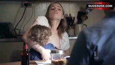 1. Melissa George Breast Feeding – The Slap