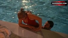 12. Scarlett Johansson Sexy in Red Swimsuit – Scoop