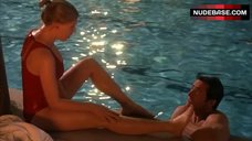 34. Scarlett Johansson Sexy in Red Swimsuit – Scoop