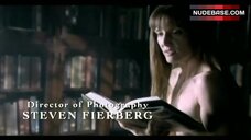 100. Antoinette Valente Sitting Nude on Table – Red Letters