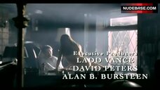 122. Antoinette Valente Sitting Nude on Table – Red Letters