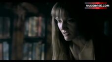 133. Antoinette Valente Sitting Nude on Table – Red Letters