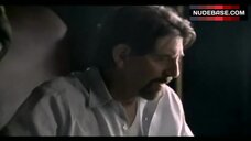 67. Antoinette Valente Sitting Nude on Table – Red Letters