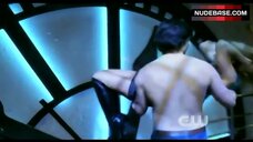 23. Erica Durance Tattoo on Boobs – Smallville