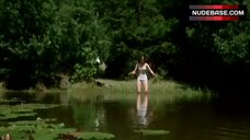 Elizabeth McGovern Goes into Water in Underwear – Racing With The Moon