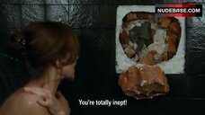 100. Scared Isabelle Huppert in Shower – My Worst Nightmare