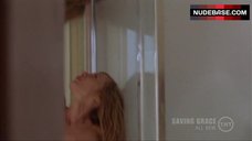 67. Holly Hunter Naked in Bathroom – Saving Grace